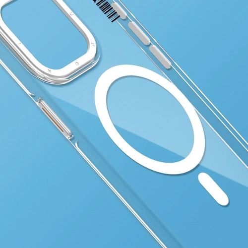 Apple iPhone 14 Pro Max (6.7) Kılıf Magsafe Şarj Özellikli Şeffaf Youngkit Crystal Shield Serisi Kapak - Siyah