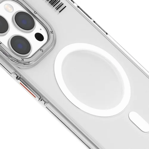 Apple iPhone 14 Pro Max (6.7) Kılıf Magsafe Şarj Özellikli Şeffaf Youngkit Crystal Shield Serisi Kapak - Siyah