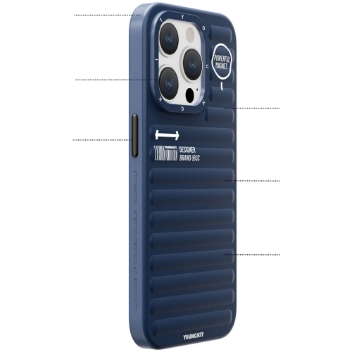 Apple iPhone 14 Pro Max (6.7) Kılıf Mat Renkli Tasarım YoungKit Original Serisi Kapak - Pembe