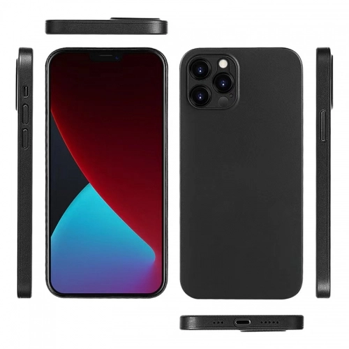 Apple iPhone 14 Pro Max (6.7) Kılıf Mat Şeffaf Esnek Kaliteli Ultra İnce PP Silikon - Koyu Mor