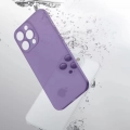 Apple iPhone 14 Pro Max (6.7) Kılıf Mat Şeffaf Esnek Kaliteli Ultra İnce PP Silikon  - Koyu Mor