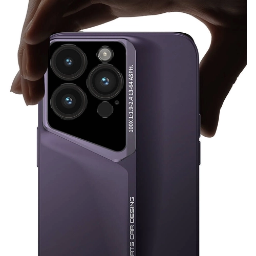 Apple iPhone 14 Pro Max (6.7) Kılıf Ultra İnce Kameralı Korumalı Sert Rubber Procase Kapak - Koyu Mor