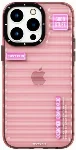 Apple iPhone 14 Pro Max (6.7) Şeffaf Renkli Tasarım YoungKit Fluorite Serisi Kapak - Pembe