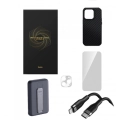 Apple iPhone 14 Pro Max Benks Grand Combo New 5in1 Aksesuar Seti Kılıf-Ekran Koruyucu-Lens Koruyucu-Kablo-Powerbank - Siyah