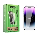 Apple iPhone 14 Pro Max Go Des Parmak İzi Bırakmayan 9H Oleofobik Bom Glass Ekran Koruyucu 10'lu Paket - Şeffaf