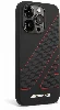 Apple iPhone 14 Pro Max (6.7) Kılıf AMG Liquid Silikon Damalı Bayrak Dizayn Kapak - Siyah-Kırmızı
