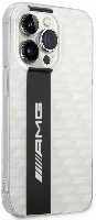 Apple iPhone 14 Pro Max (6.7) Kılıf AMG Transparan Çift Katmanlı Karbon Dizayn II Kapak - Beyaz