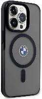 Apple iPhone 14 Pro Max (6.7) Kılıf BMW Magsafe Şarj Özellikli Transparan Logolu İmza Dizayn Kapak - Siyah