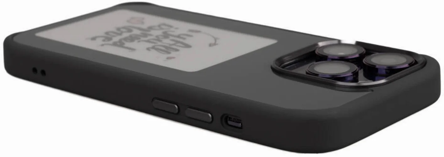 Apple iPhone 14 Pro Max Kılıf Ekranı Yansıtan Zore Akıllı NFC Kapak - Gri