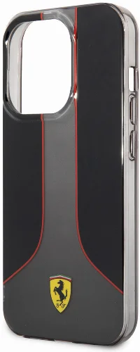 Apple iPhone 14 Pro Max (6.7) Kılıf Ferrari Gradient Baskılı Dizayn Kapak - Siyah