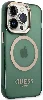 Apple iPhone 14 Pro Max Kılıf GUESS Magsafe Şarj Özellikli Airbagli Dizayn Kapak - Yeşil