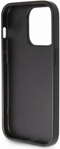 Apple iPhone 14 Pro Max (6.7) Kılıf Guess Orjinal Lisanslı 4G Büyük Metal Logolu Glitter Kapak - Pembe