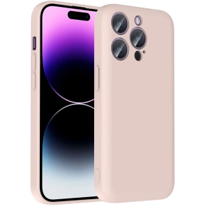  Kılıf İçi Kadife Dokulu Kartlık Hazneli Mat Vitra Silikon Kapak - Pembe