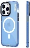 Apple iPhone 14 Pro Max Kılıf Magsafe Şarj Özellikli YoungKit Crystal Color Serisi Kapak - Mor