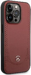 Apple iPhone 14 Pro Max (6.7) Kılıf Mercedes Benz Magsafe Şarj Özellikli Urban Deri Kapak - Kırmızı