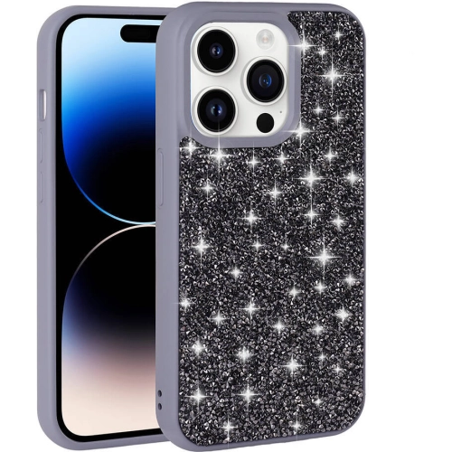 Apple iPhone 14 Pro Max Kılıf Parlak Taşlı Tasarım Zore Pırlanta Kapak - Pembe