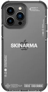 Apple iPhone 14 Pro Max Kılıf SkinArma Şeffaf Airbag Tasarımlı Iro Kapak - Siyah
