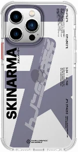 Apple iPhone 14 Pro Max Kılıf SkinArma Şeffaf Airbag Tasarımlı Raku Kapak - Mor