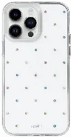 Apple iPhone 14 Pro Max (6.7) Kılıf Tektaş Desenli Coehl Solitaire Kapak - Şeffaf