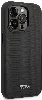 Apple iPhone 14 Pro Max (6.7) Kılıf TUMI Magsafe Şarj Özellikli Deri Noktalı Dizayn Kapak - Siyah