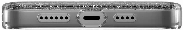 Apple iPhone 14 Pro Max Parlayan Simli Şeffaf Switcheasy Starfield Kapak - Mor