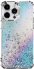 Apple iPhone 14 Pro Max Parlayan Simli Şeffaf Switcheasy Starfield Kapak - Colorful