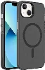Apple iPhone 15 (6.1) Kılıf Magsafe Şarj Özellikli Buzlu Transparan C-Pro Sert Kapak - Siyah