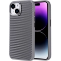 Apple iPhone 15 (6.1) Kılıf Magsafe Şarj Özellikli Karbon Fiber Görünümlü TPU Zore Troy Kapak - Siyah