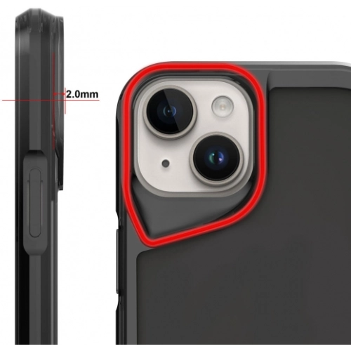 Apple iPhone 15 (6.1) Kılıf Şeffaf TPU Kenarları Esnek Crystal T-Max Kapak - Şeffaf