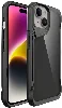 Apple iPhone 15 (6.1) Kılıf Şeffaf TPU Kenarları Esnek Crystal T-Max Kapak - Siyah
