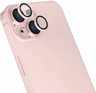 Apple iPhone 15 (6.1) Lens Koruyucu CL-15 Kamera Koruyucu - Pembe