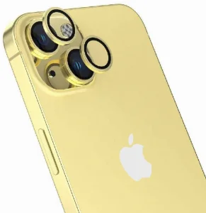 Apple iPhone 15 (6.1) Lens Koruyucu CL-15 Kamera Koruyucu - Sarı