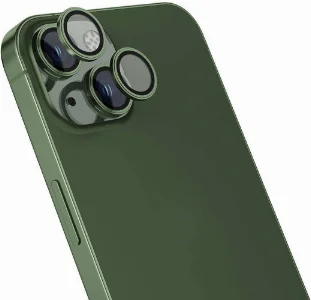 Apple iPhone 15 (6.1) Lens Koruyucu CL-15 Kamera Koruyucu - Yeşil