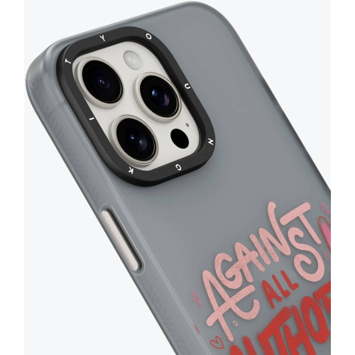 Apple iPhone 15 (6.1) Kılıf Bethany Green Tasarımlı Youngkit Sweet Language Kapak - Rose Gold