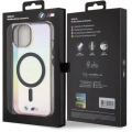 Apple iPhone 15 Kılıf BMW Magsafe Şarj Özellikli Transparan Renk Geçişli Iridescent Orjinal Lisanslı Kapak - Karışık