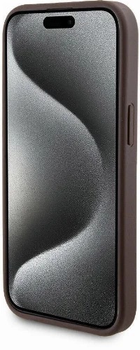 Apple iPhone 15 Kılıf Guess Orjinal Lisanslı Magsafe Şarj Özellikli Yazı Logolu 4G Desenli Kapak + Powerbank 5000mAh 2in1 Set - Siyah