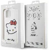 Apple iPhone 15 (6.1) Kılıf Hello Kitty Orjinal Lisanslı Yazı ve İkonik Logolu Kitty Head Kapak - Pembe