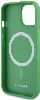 Apple iPhone 15 Kılıf Lacoste Orjinal Lisanslı PU Pike Desenli Arka Yüzey İkonik Timsah Dokuma Logolu Kapak - Yeşil