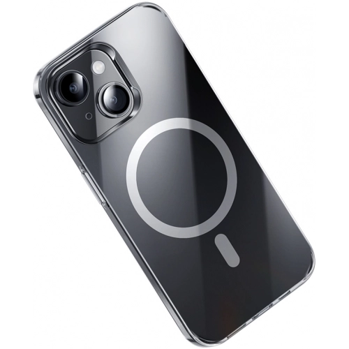 Apple iPhone 15 Kılıf Magsafe Şarj Özellikli Benks ​​​​​​Crystal Serisi Şeffaf Kapak - Şeffaf