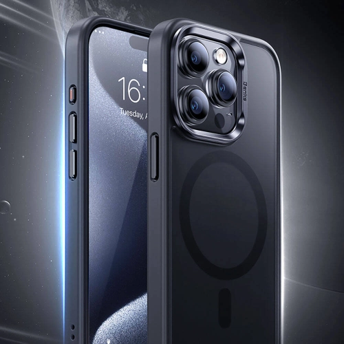 Apple iPhone 15 Kılıf Magsafe Şarj Özellikli Benks Mist Protective Kapak - Siyah