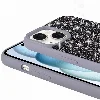 Apple iPhone 15 Kılıf Parlak Taşlı Tasarım Zore Pırlanta Kapak - Lila