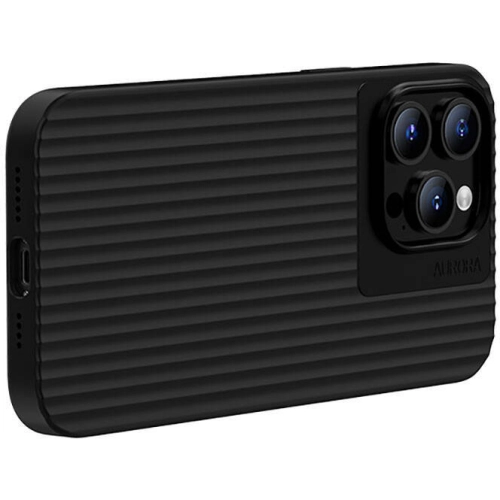 Apple iPhone 15 (6.1) Kılıf Recci Aurora Serisi Magsafe Şarj Özellikli Kapak - Siyah