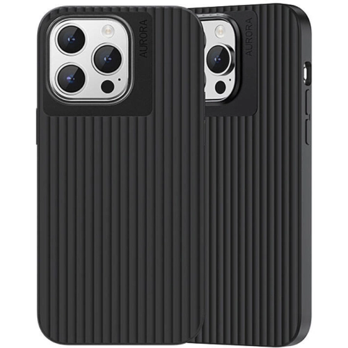 Apple iPhone 15 (6.1) Kılıf Recci Aurora Serisi Magsafe Şarj Özellikli Kapak - Siyah