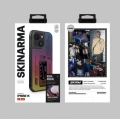 Apple iPhone 15 Kılıf SkinArma Holografik Tasarımlı Standlı Deri Görünümlü Kira Kobai Kapak - Colorful