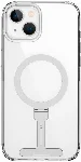 Apple iPhone 15 (6.1) Kılıf Wiwu FYY-014 Magsafe Şarj Özellikli Alüminyum Alaşım Metal Standlı Şeffaf Kapak - Şeffaf