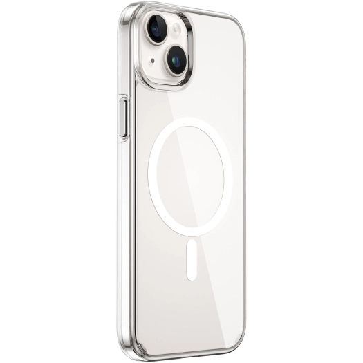 Apple iPhone 15 (6.1) Kılıf Wiwu FYY-014 Magsafe Şarj Özellikli Şeffaf Kapak - Şeffaf