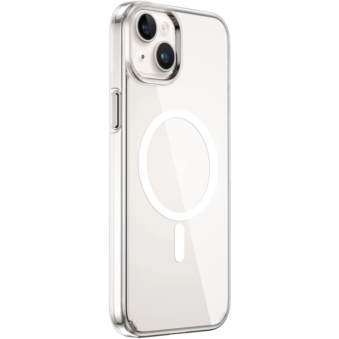 Apple iPhone 15 (6.1) Kılıf Wiwu FYY-014 Magsafe Şarj Özellikli Şeffaf Kapak - Şeffaf