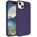 Apple iPhone 15 Plus (6.7) Kılıf İçi Kadife Mat Mara Lansman Silikon Kapak  - Koyu Mor