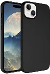 Apple iPhone 15 Plus (6.7) Kılıf İçi Kadife Mat Mara Lansman Silikon Kapak  - Siyah