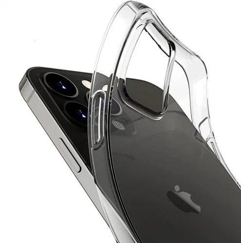 Apple iPhone 15 Plus (6.7) Kılıf İnce Esnek Süper Silikon 0.3mm - Şeffaf